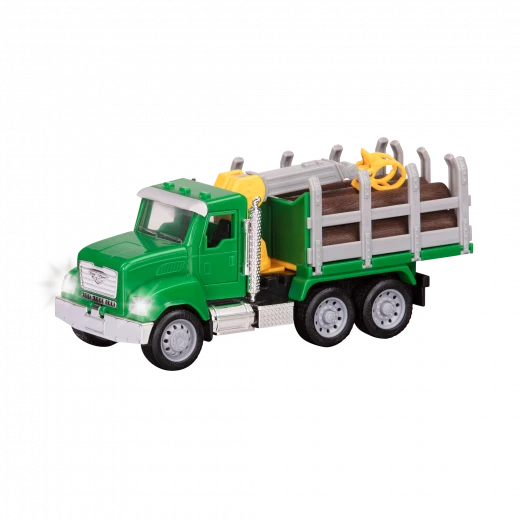 Driven, Micro Logging Truck Toy Timber Transport Truck with Crane Arm Claw 9 Logs Tilting Bed Opening Doors Hood Lights and Sounds Construction Vehicle Toy for Kids Age 3 Years and Up Driven, Micro Logging Truck Toy Timber Transport Truck with Crane Arm Claw 9 Logs Tilting Bed Opening Doors Hood Lights and Sounds Construction Vehicle Toy for Kids Age 3 Years and Up