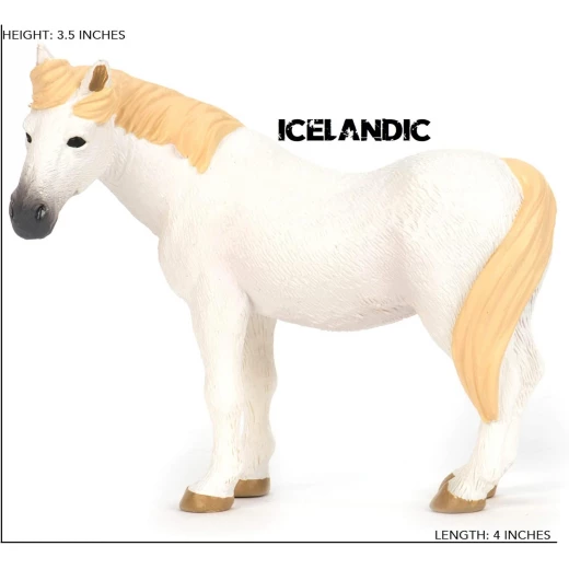 TERRA, Classic Horse Toy Figures Set Realistic Plastic Horse Animals for Kids Mustang Arabian Educational Farm Animal Playset for Kids 3+ - Terra - Image 9