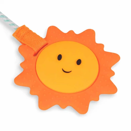 B. Toys, Dreamy Rattle Sensory Baby Toy With Hanging Activity Toys Teether Crinkly Star Squeaky Ball And Clip On Portable Rattle For Babies 3 Months Plus - B. toys - Image 5