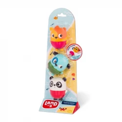 B. Toys, Squish & Splash Bath Toy Set Color Changing Baby Bath Squirts Cat Dog Panda Water Toys 6 Months Interactive Squeeze Splash Bathtub Fun Easy Clean