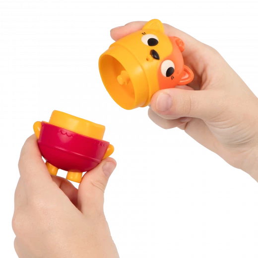 B. Toys, Squish & Splash Bath Toy Set Color Changing Baby Bath Squirts Cat Dog Panda Water Toys 6 Months Interactive Squeeze Splash Bathtub Fun Easy Clean - B. toys - Image 5