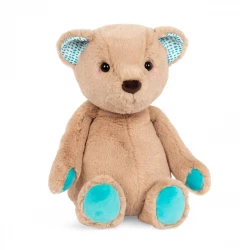 B. Toys, Happyhues Cara Mellow Bear Plush Soft Teddy Bear 12 Inch Baby Toy Cuddly Stuffed Animal Machine Washable Safe Newborn Gift Comfort Toy