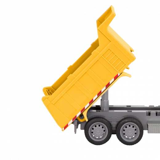 Driven, RC Dump Truck Remote Control Construction Dump Truck with Working Dump Bed Lights and Sounds Micro Series Toy Truck Vehicle for Kids Age 3 Years and Up - Driven - Image 3