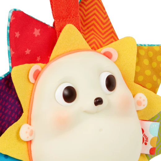 B. Toys, RainGlow Buddy Sensory Baby Hedgehog Toy With Music Lights Soft Fabric And Portable Clip On Design For Newborns And Babies - B. toys - Image 6