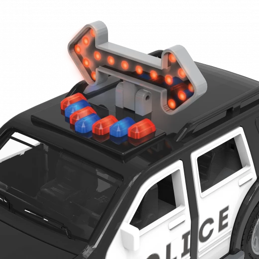 Driven, Micro Rescue Fleet Emergency Vehicle Toy Set Fire Truck Police SUV Helicopter with Lights and Sounds Kids Rescue Vehicles Playset Age 3+ - Driven - Image 7