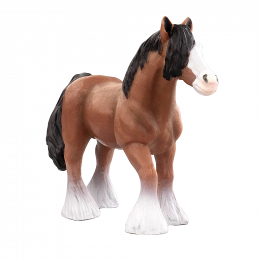 TERRA, Miniature Horse Figures Toy Set Realistic Plastic Horse Animals for Kids American Paint Horse Arabian Stallion Clydesdale Shetland Pony Educational Farm Toy 3+ - Terra - Image 7
