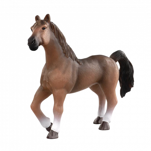 TERRA, Miniature Horse Figures Toy Set Realistic Plastic Horse Animals for Kids Appaloosa Tinker Pinto Thoroughbred Arabian Tennessee Walking Horse Educational Farm Toy 3+ - Terra - Image 5