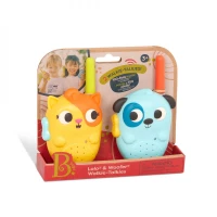 B. Toys, Lolo And Woofer Walkie Talkies Kids Communication Set With Animal Design Long Range Portable Two Way Radios Indoor Outdoor Pretend Play Toy For Kids 3 Years Plus
