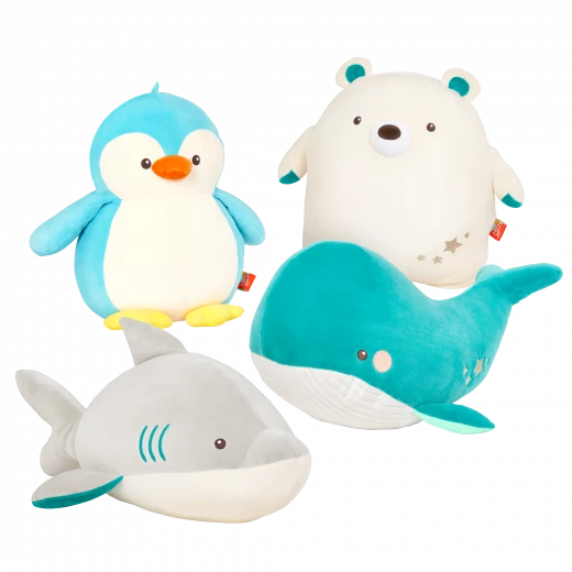 B. Toys, Huggable Squishies Poppy Penguin Soft Plush Stuffed Animal Squishy Penguin Toy Machine Washable Cuddle Companion For Babies Toddlers And Kids Newborn Plus - B. toys - Image 2