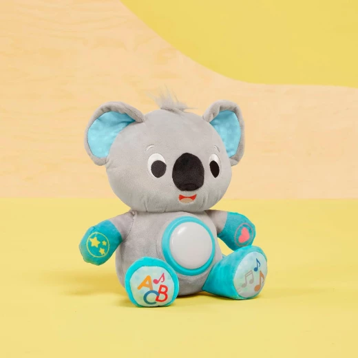 B. Toys, Interactive Plush Toy Learning Sidekick Koala Kiki for Newborns with Light-Up Belly 35+ Songs Sounds and Phrases Educational Music Colors Shapes and Bedtime Lullabies - B. toys - Image 2