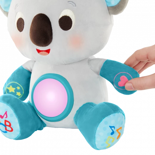 B. Toys, Interactive Plush Toy Learning Sidekick Koala Kiki for Newborns with Light-Up Belly 35+ Songs Sounds and Phrases Educational Music Colors Shapes and Bedtime Lullabies - B. toys - Image 5