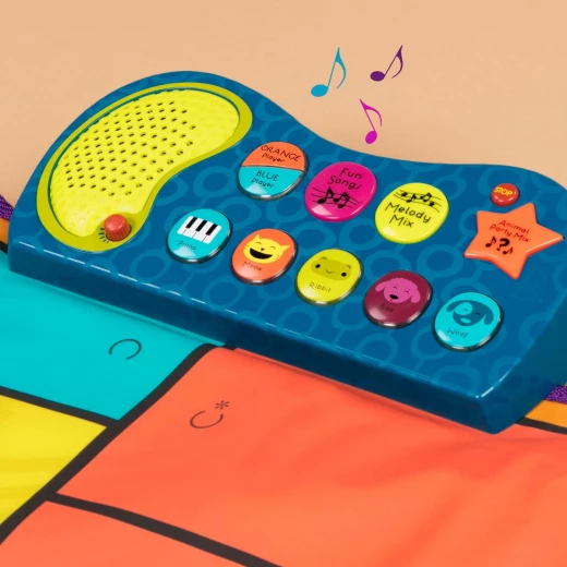 B. Toys, Boogie Woogie Musical Piano Dance Mat With Interactive Sounds Animal Effects Foldable Floor Keyboard And Musical Activity Playset For Kids 3 Years Plus - B. toys - Image 2