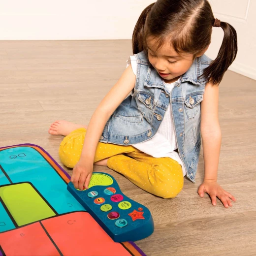 B. Toys, Boogie Woogie Musical Piano Dance Mat With Interactive Sounds Animal Effects Foldable Floor Keyboard And Musical Activity Playset For Kids 3 Years Plus - B. toys - Image 3