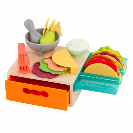 B. Toys, Mini Chef Tiny Taco Playset Play Food Set Pretend Kitchen Food Role Play Taco Making Set Storage Box Educational Toy Age 3 Plus Kids Cooking Learning Set B. Toys, Mini Chef Tiny Taco Playset Play Food Set Pretend Kitchen Food Role Play Taco Making Set Storage Box Educational Toy Age 3 Plus Kids Cooking Learning Set