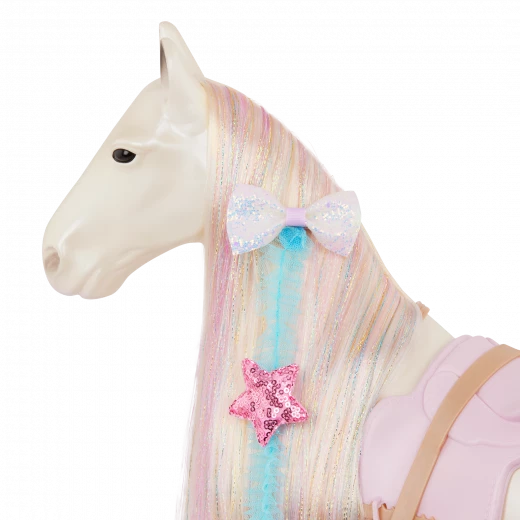 Our Generation, Enchanting Horse 20" Toy with Rainbow Hair & Accessories for Kids Ages 3+ Compatible with 18" Dolls Saddle Bridle Comb - Our Generation - Image 5
