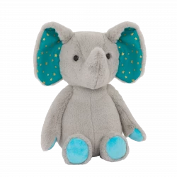 B. Toys, Happyhues Moony Miles Plush Elephant Soft Stuffed Animal 12 Inch Baby Toy Cuddly Elephant Machine Washable Safe Newborn Gift Comfort Toy Single Item