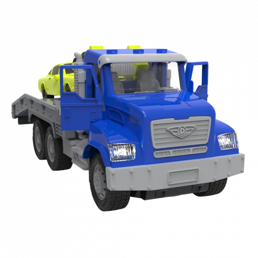 Driven, RC Tow Truck Remote Control Toy Tow Truck with Hook Pulley Ramp Light and Sound Kids Rescue Vehicle Toy Age 3+ - Driven - Image 2