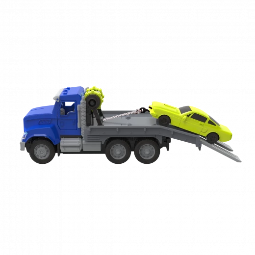 Driven, RC Tow Truck Remote Control Toy Tow Truck with Hook Pulley Ramp Light and Sound Kids Rescue Vehicle Toy Age 3+ - Driven - Image 3