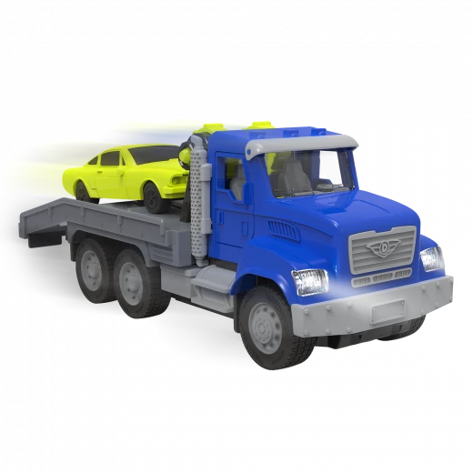 Driven, RC Tow Truck Remote Control Toy Tow Truck with Hook Pulley Ramp Light and Sound Kids Rescue Vehicle Toy Age 3+ - Driven - Image 6