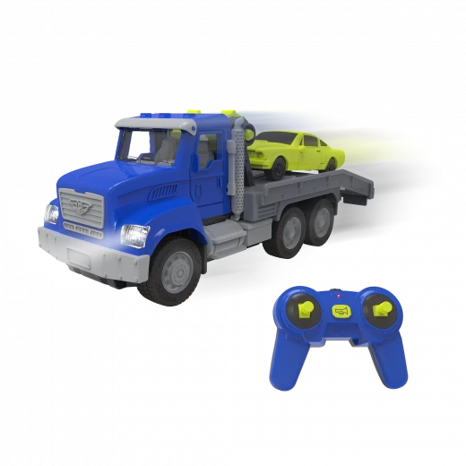 Driven, RC Tow Truck Remote Control Toy Tow Truck with Hook Pulley Ramp Light and Sound Kids Rescue Vehicle Toy Age 3+ - Driven - Image 10