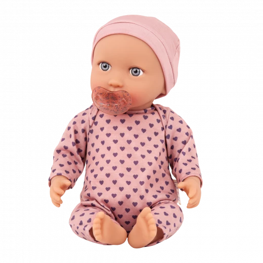 LullaBaby, Baby Doll & Rocking Bassinet Set with 14-inch Gray Eyes and Fair Skin Doll for Imaginative Play and Nurturing Skills Perfect for Kids Ages 2 Years and Up - Lullababy - Image 4