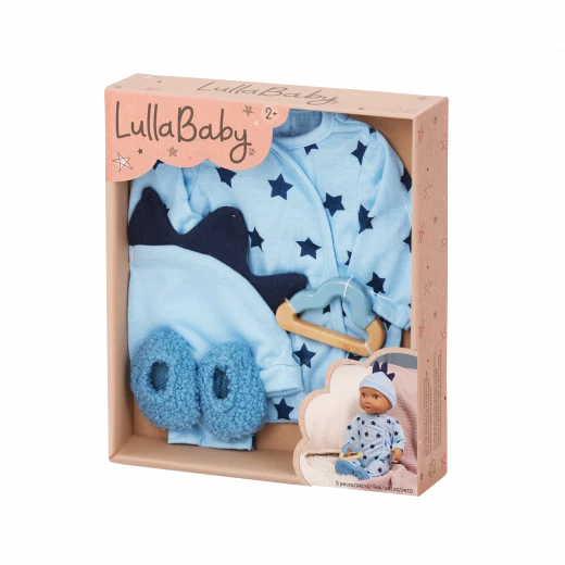 LullaBaby, Baby Doll Bedtime Outfit Blue Pajama Hat Fuzzy Slippers Teether 14 Inch Soft Safe Materials Perfect for Kids Ages 2 Years and Up Interactive Nurturing Role Play Imaginative Nighttime Play Gift Set LullaBaby, Baby Doll Bedtime Outfit Blue Pajama Hat Fuzzy Slippers Teether 14 Inch Soft Safe Materials Perfect for Kids Ages 2 Years and Up Interactive Nurturing Role Play Imaginative Nighttime Play Gift Set