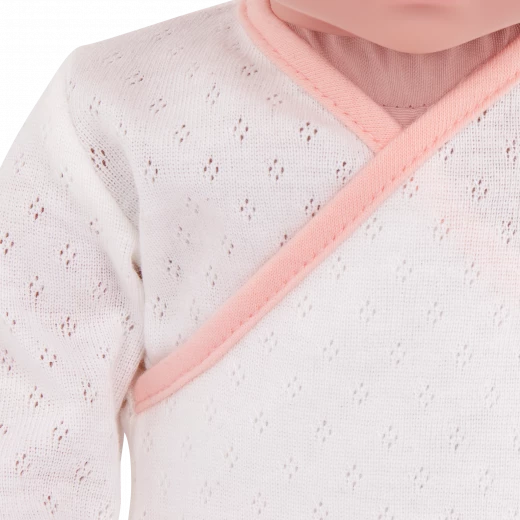 LullaBaby, Baby Doll Sleep Sacks Outfit Pink White Swaddles Set 2 Sleep Sacks 2 Undies 2 Headbands 2 Pacifiers Easy-Open Closures Soft Durable Materials Ages 2 Years and Up Nurturing Role Play Clothing Set - Lullababy - Image 4