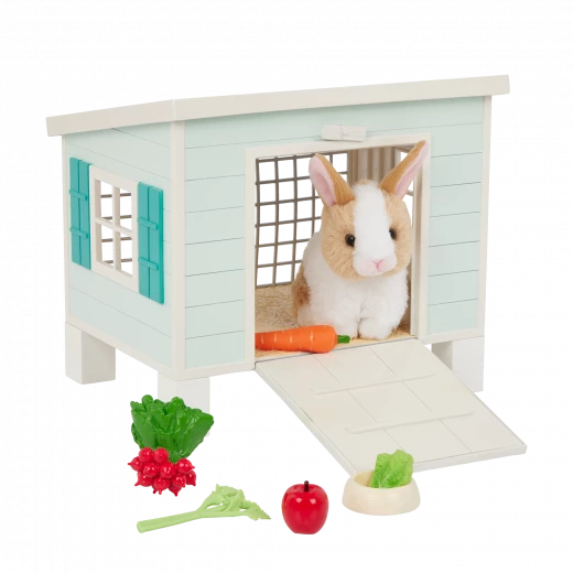 Our Generation, Bunny Hutch Playset with Plush Rabbit & Pet House for Kids Ages 3+ 18 Our Generation, Bunny Hutch Playset with Plush Rabbit & Pet House for Kids Ages 3+ 18
