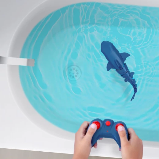TERRA, RC Great White Shark Remote Control Water Toy Realistic Electronic Swimming Shark Waterproof Rechargeable Battery Pool Bath Toy for Kids 6+ - Terra - Image 6