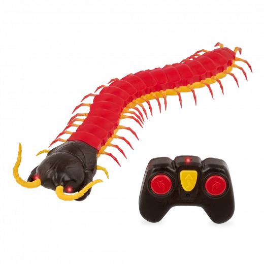 TERRA, Giant Scolopendra Remote Control Centipede Toy LED Eyes Realistic Crawling Insect RC Movement Kids 6+ Interactive Educational Animal Toy Long Body Flexible Motion - Terra - Image 6