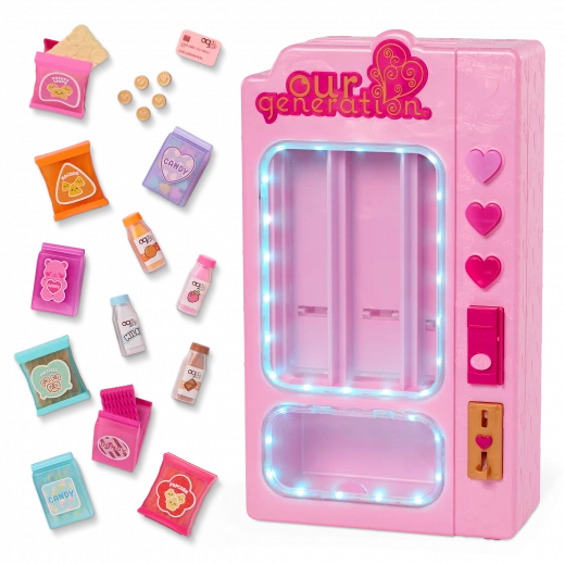 Our Generation, Snacktime Fun Toy Vending Machine Playset for Kids Ages 3+ 18 Our Generation, Snacktime Fun Toy Vending Machine Playset for Kids Ages 3+ 18
