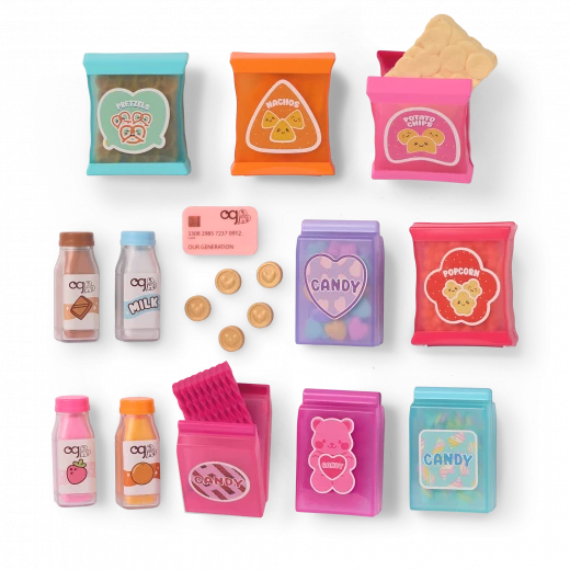 Our Generation, Snacktime Fun Toy Vending Machine Playset for Kids Ages 3+ 18" Doll Accessories 27 Piece Lights Sounds Snacks Coins - Our Generation - Image 5