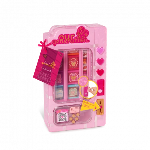 Our Generation, Snacktime Fun Toy Vending Machine Playset for Kids Ages 3+ 18" Doll Accessories 27 Piece Lights Sounds Snacks Coins - Our Generation - Image 9
