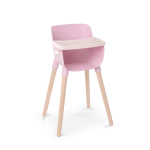 LullaBaby, Pink Baby Doll High Chair with Removable Feeding Tray Pretend Play Doll Furniture for 14 Inch Dolls Kids Age 2 Plus Nursery Role Play Feeding Chair - Lullababy