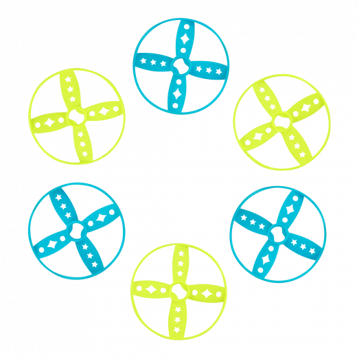 B. Toys, Light-Up Disc Launcher RocketGlow Flying Disc Toy Glow In The Dark Discs Catching Nets Outdoor Indoor Active Play Toy For Kids 4 Years Plus Hand Eye Coordination Game Battery Operated - B. toys - Image 3
