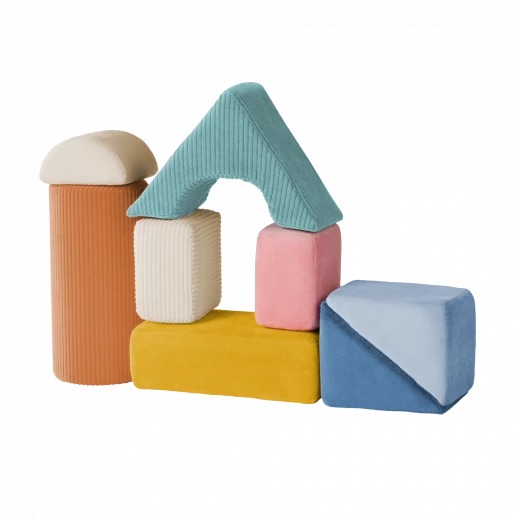 مجموعة مكعبات إسفنجية حسية 8 قطع ناعمة للتكديس والتعليم المبكر وتنمية المهارات الحركية للأطفال 6 أشهر فما فوق من بي تويز - بي. تويز - Image 9
