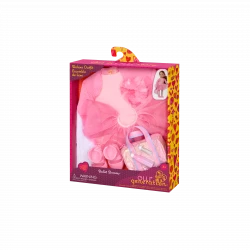 Our Generation, Ballet Dreams Ballerina Outfit & Accessories for Kids Ages 3+ 18" Doll Clothes Pink Tulle Skirt Pointe Shoes Dance Bag