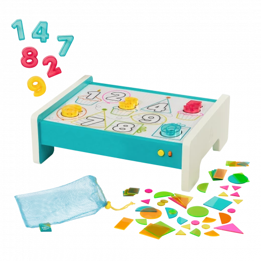 B. Toys, Light Box Playset Look And Shine Educational Light Box 71 Piece Set Shapes Numbers Templates Dry Erase Markers USB C Or Battery Powered Learning Toy For Kids 3 Years Plus Creative Play B. Toys, Light Box Playset Look And Shine Educational Light Box 71 Piece Set Shapes Numbers Templates Dry Erase Markers USB C Or Battery Powered Learning Toy For Kids 3 Years Plus Creative Play