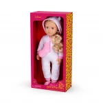 Our Generation, Lilian 46 cm Unicorn Pajama Doll with Zip-Up Unicorn Onesie, Wing-Shaped Plush Pillow, Rainbow and Unicorn Shoe Charms, Light Blonde Brushable Hair, Gray Eyes That Close for Sleep, Soft Body Doll for Kids Age 3+ - Our Generation