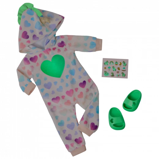 Our Generation, Dream Bright Glow-in-the-Dark Pajama Outfit for Kids Ages 3+ 18" Doll Clothes Unicorn Hood Slippers Tattoo Stickers - Our Generation - Image 7