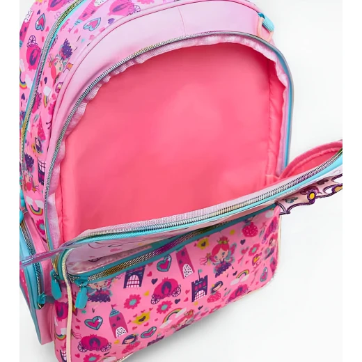 VEST, 18 Inch Trolley School Backpack Kids Bag with Multiple Compartments Adjustable Straps Lightweight Durable Practical Stylish for Grade 1 to 5 Random Design - Vest - Image 8