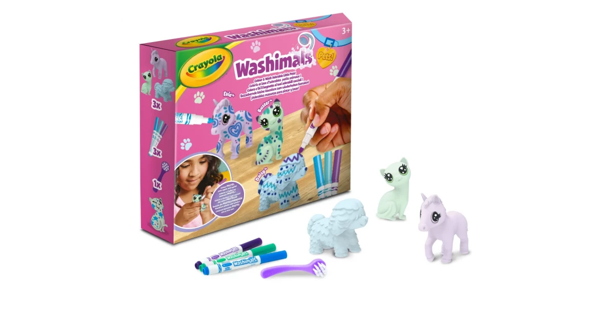 Crayola Washimals - Chien géant lavable à colorier et personnaliser