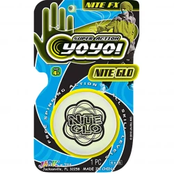 JARU, Night Glo Yo Yo Glow in the Dark Kids Trick Yo Yo Toy Party Favor Random Color 1 Piece