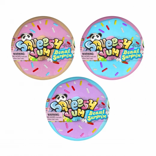 JARU, Squeesh Yum Donut Surprise Squishy Toy in Donut Container Sensory Squeeze Novelty Toy Random Style 1 Piece JARU, Squeesh Yum Donut Surprise Squishy Toy in Donut Container Sensory Squeeze Novelty Toy Random Style 1 Piece