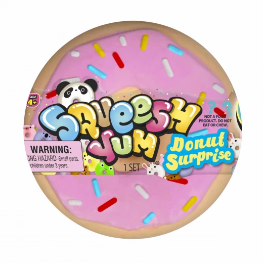 JARU, Squeesh Yum Donut Surprise Squishy Toy in Donut Container Sensory Squeeze Novelty Toy Random Style 1 Piece - Jaru - Image 5