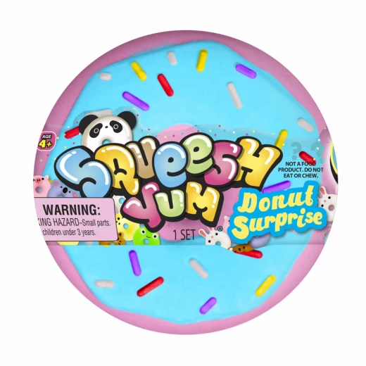 JARU, Squeesh Yum Donut Surprise Squishy Toy in Donut Container Sensory Squeeze Novelty Toy Random Style 1 Piece - Jaru - Image 7