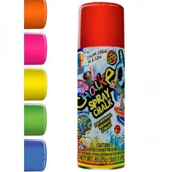 JARU, Chalked Kids Sidewalk Spray Chalk Liquid Art Creative Washable Fun Toy for Outdoor Activities Ages 4 Plus Assorted Color