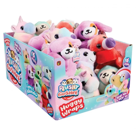JARU, Plushy Gushee Huggy Wraps Wrist Plush Toy 4 Inch Ultra Soft Wearable Plush for Kids Random Style 1 Piece - Jaru - Image 5
