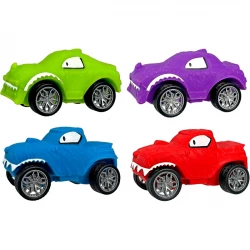 JARU, Squishy Wheelz Car Toy Twist Stretch Play Fidget Stress Relief Kids Party Favor Fun Collectible Assorted Colors Slow Rise Foam