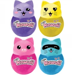 JARU, Single Pack Glitter Slime Putty in Cute Animal Container for Kids Soft Squishy Sensory Toy Random Shape Enhancing Fine Motor Skills Stress Relief and Interactive Play